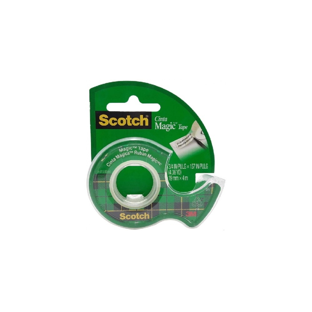 3M Scotch Magic Tape 19mm 4m WD 1r 3M SCOTCH MAGIC TAPE 103-NA 19MM X 4M WITH DISPENSER - Image 1