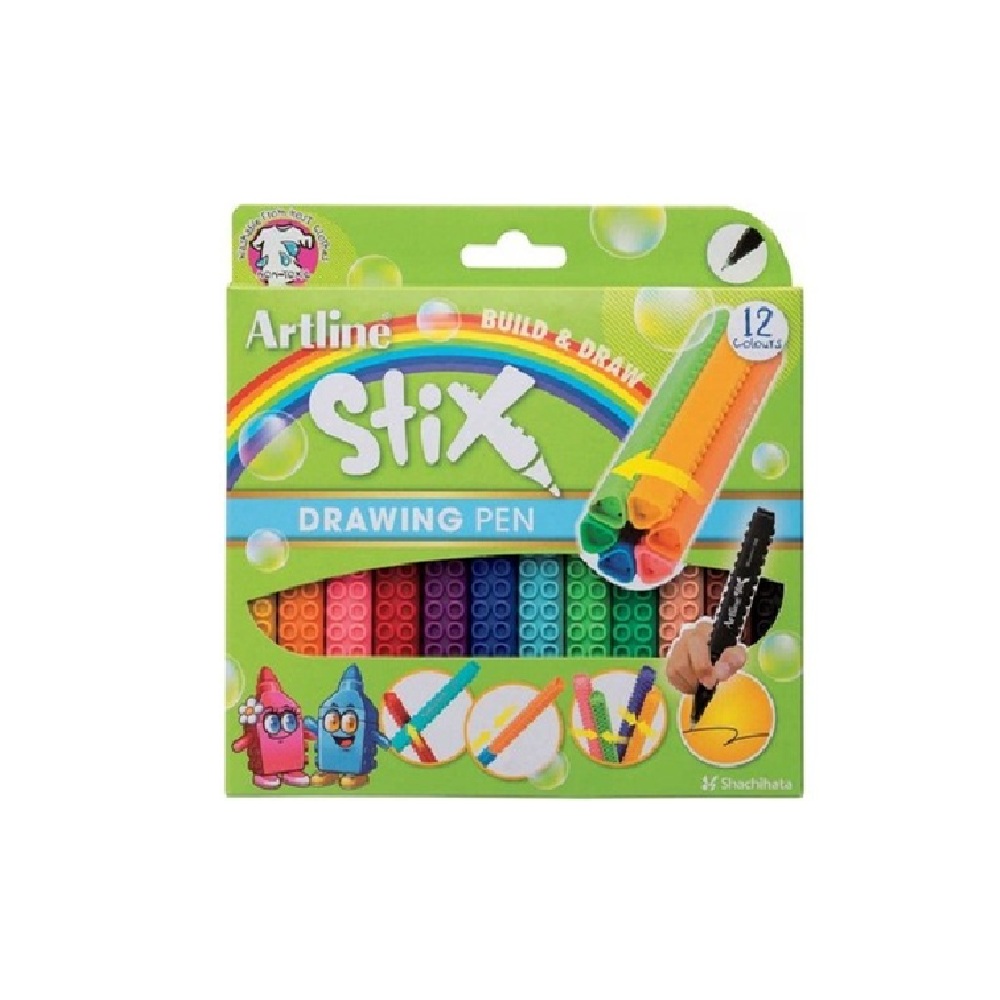 Artline stix drawing pen 12 ARTLINE STIX DRAWING PEN ETX-200/12WK - Image 1