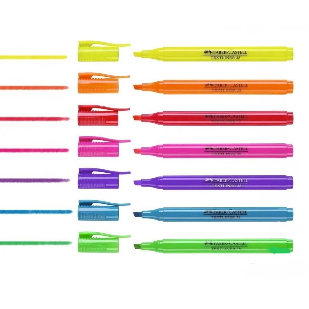Faber castell textliner 38 7colour FABER-CASTELL TEXTLINER 38 HIGHLIGHTER - Image 1