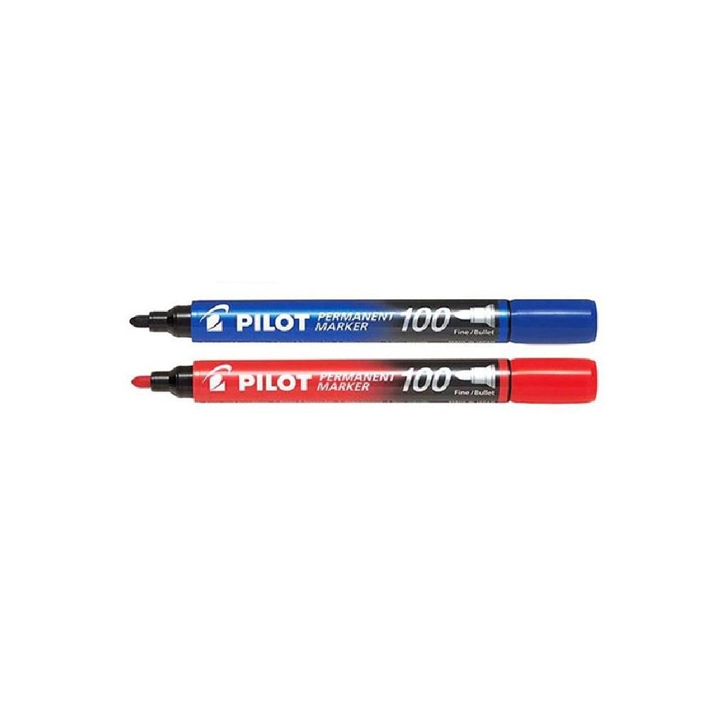 Pilot 100 marker red blue PILOT PERMANENT MARKER SCA-100 - Image 1