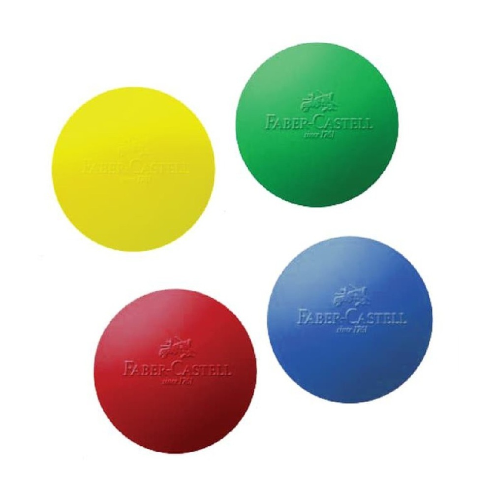 faber castell 187108 round eraser FABER-CASTELL ERASER GRIP ROUND 2PCS - Image 1