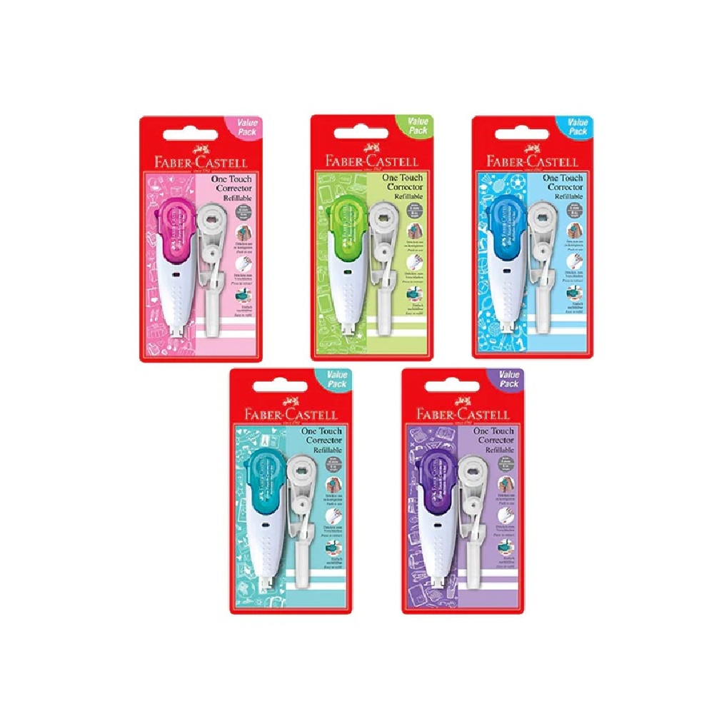faber castell correction tape with refill 169204 FABER-CASTELL ONE TOUCH CORRECTOR 169204 - Image 1