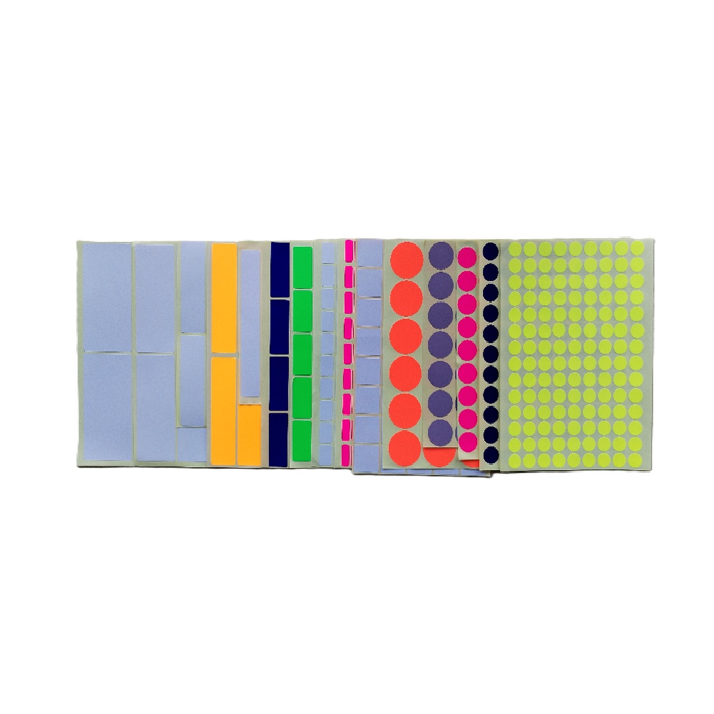 label sticker multi colour size SELF ADHESIVE LABEL STICKER - Image 1